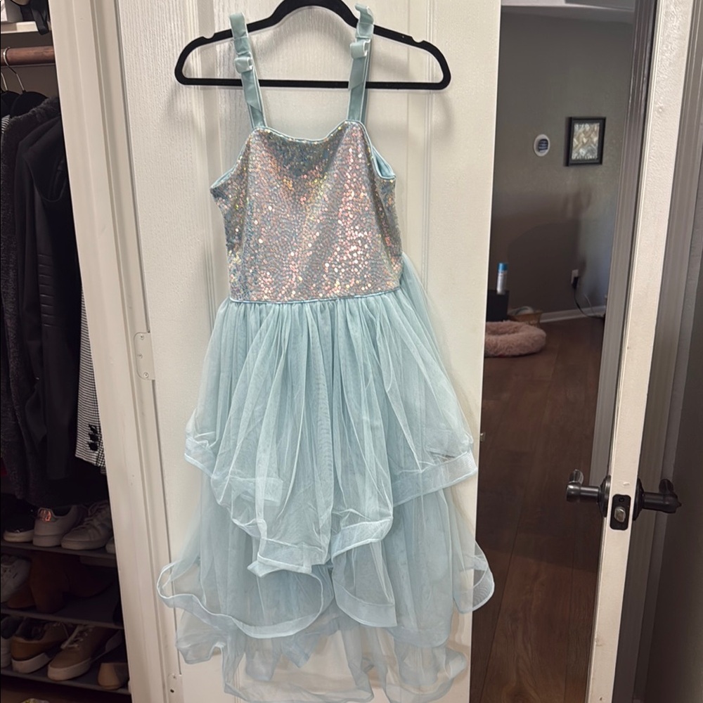 Sparkling Blue Kids Dress